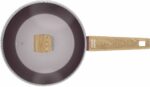 Padella per saltare - Adatta a tutti i piani cottura, inclusa l'induzione - ARTHUR MARTIN - AM3056 - Rivestimento in ceramica - Ø 24 cm - Coperchio e cestello in acciaio inox - Prugna - immagine 4