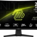 Monitor da gioco curvo - MSI - 24" - FHD - 180Hz - Pannello VA - 1ms - MAG242C