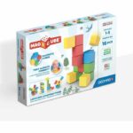 Blocchi magnetici - GEOMAG - Set creativo - 16 pezzi - Educativi - Plastica riciclata - Dai 12 mesi