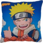Cuscino bifacciale - Quadrato - NARUTO - Naruto e Sasuke - Microfibra - 40 x 40 cm