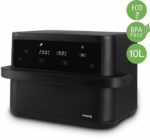 Friggitrice senza olio HKoeNIG - FRY960 - Capacità 10 l convertibile in 2 x 5 l - 8 programmi di cottura - 2400 W - immagine 2