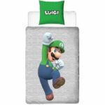 Completo letto reversibile - MARIO BROS - Mario e Luigi - Microfibra - 1 copripiumino 140 x 200 cm + 1 federa 63 x 63 cm - immagine 5