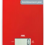 Bilancia da cucina digitale - ADE - LEONIE - Plastica ABS - 22 x 17 cm - Include 1 batteria Cr 2032 - Rosso