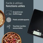 Bilancia da cucina digitale - ADE - LEONIE - Plastica ABS - 22 x 17 cm - Include 1 batteria Cr 2032 - Nero - immagine 5