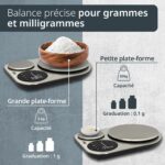 Bilancia da cucina digitale per due - ADE - ISABELLA - Acciaio inox/Plastica - 23x16,5 cm - Include 3 batterie AAA - immagine 2