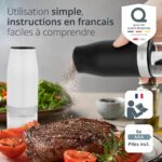 Set di 2 mulini elettrici - ADE - MILL - Vetro/Sintetico - H 18,3 cm - Nero e Bianco - immagine 2