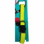 Collare per gatti - AIME - Giallo neon, glitter oro, campanellino argento - immagine 4