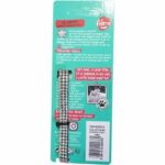 Collare per gatti AIME - Regolabile 18-28 cm - Nylon con campanellino argentato - Strass neri - immagine 4