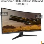 Monitor curvo per PC da gioco - ASUS TUF Gaming - 34 - WQHD - 180Hz - 1ms - VG34VQ3B - immagine 3