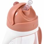 Tazza con cannuccia - BEABA - 300 ml - Terracotta - immagine 2