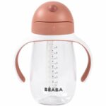 Tazza con cannuccia - BEABA - 300 ml - Terracotta - immagine 4
