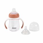 Bottiglia da allenamento 2 in 1 - BEABA - 210 ml - Terracotta - immagine 5