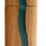 Macina sale - BISETTI - POSITANO - 13 cm - Acacia / Resina blu