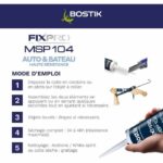Sigillante per auto/nautica - BOSTIK - Fixpro MSP 104 - Adesivo e sigillante - Resistente alle intemperie e all'acqua di mare - Bianco - 290 ml - immagine 6