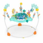 DISNEY BABY -STITCH- Area giochi multi-giocattolo per bambini, sdraietta evolutiva, girevole a 360°, 10 giochi interattivi Disney