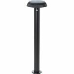 Paletto da esterno - BRILLIANT - ALVERO - LED e solare - Rilevatore di movimento - Metallo e plastica - 4 W - Nero