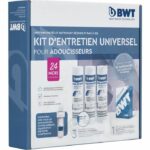 Kit di manutenzione per addolcitore d'acqua - BWT - Kit universale - 3 cartucce + 1 confezione di pastiglie detergenti - 24 mesi / 2 anni di manutenzione