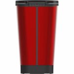 Pattumiera a pedale KIS Chic Bin Style - L - 50 l - Rosso - immagine 4
