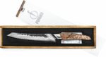 Coltello da pane - FORGIATO - KATAI - Acciaio VG10 - Manico in radica - L 20,5 cm - immagine 3