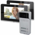 Kit interfono multi-appartamento - DiO CONNECTED HOME - Unità esterna 2 pulsanti - 2 schermi 7Kit interfono multi-appartamento - D