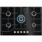 Piano cottura a gas - ELECTROLUX - KGG75362K - 5 fuochi - 74 x 51 cm - Nero
