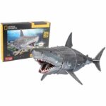 Puzzle 3D - Grande squalo bianco - Gioco di costruzioni - EXPLORA - 72 pezzi - Da 8 anni in su