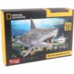 Puzzle 3D - Grande squalo bianco - Gioco di costruzioni - EXPLORA - 72 pezzi - Da 8 anni in su - immagine 6