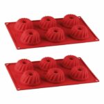 Set di 2 stampi per kougelhof con 6 cavità - DR OETKER - Flexxibel Love - 30 x 18 cm