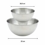 Set di 2 insalatiere e posate per insalata - FACKELMANN - 20,5 e 25 cm - immagine 4