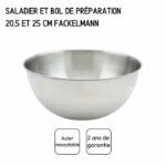 Set di 2 insalatiere e posate per insalata - FACKELMANN - 20,5 e 25 cm - immagine 6