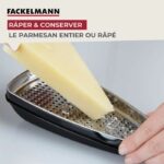 Duo Grattugia Scorza e Grattugia Parmigiano - FACKELMANN - Acciaio Inox - 42 e 19 cm - immagine 4