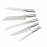 Set di 5 coltelli da cucina professionali - NIROSTA - Acciaio inossidabile - da 24 a 33,5 cm