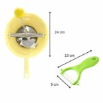 Set di 2 utensili speciali per purè di patate con pelapatate e passaverdure - FACKELMANN - - immagine 3