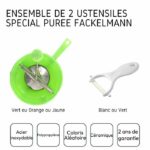 Set di 2 utensili speciali per purè di patate con pelapatate e passaverdure - FACKELMANN - - immagine 4