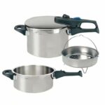 Pentola a pressione a vapore - FACKELMANN - Elo Praktika Plus XL - Acciaio inox 18/10 - 22 cm - da 3 a 6 litri