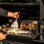 Spatola per plancha - FORGIATA - CHURRASCO - Acciaio inox S - 34,5 x 16,5 x 4,55 cm