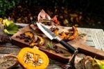 Coltello da chef - FORGIATO - SEBRA - Acciaio giapponese 440C - Manico in legno di Dalbergia - Lunghezza 16 cm - immagine 3
