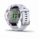 Garmin - Epix Pro (Gen2) - orologio collegato ad alte prestazioni - 42 mm - acciaio, argento con braccialetto bianco - immagine 3