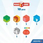 Blocchi magnetici - GEOMAG - Safari - 10 pezzi - Educativi - Plastica riciclata - Dai 12 mesi - immagine 2