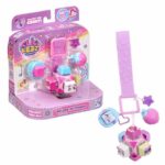 Clickeez - GOLIATH - Portachiavi Deluxe - Chiavi da collezione - 1 cubo Clickeez + 4 Clickeez + 3 ciondoli - Età 6+