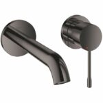 Miscelatore lavabo a parete - GROHE - Essence - 2 fori - Taglia M - Finitura Hard Graphite
