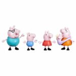 Peppa Pig e la sua famiglia di 5 persone, set di figurine, giocattoli prescolari per bambine e bambini, dai 3 anni in su