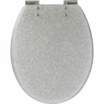 Sedile WC - GELCO DESIGN - Chiusura magnetica ammortizzata - Grigio glitterato