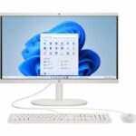 PC All-in-One HP 22-dg0000nf - 21,5 FHD - Intel N100 - 8 GB di RAM - 256 GB di spazio di archiviazione - Windows 11 - Tastiera e mouse cablati