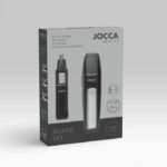 KIT barba 5 in 1 - JOCCA - 1439 - 3V - 4 pettini - Nero e acciaio inox - immagine 3