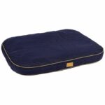 Cuscino - KERBL - Jerome - 80 x 60 x 6 cm - Blu scuro e cognac - immagine 2