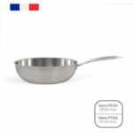 Wok in acciaio inox - LIVOO - MEP162 - Ø 28 cm - Acciaio inox - Tutti i piani cottura, compresi induzione e forno - Prodotto in Francia