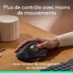 Mouse ergonomico - Wireless - Logitech - MX ERGO S - Grafite - immagine 2