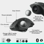 Mouse ergonomico - Wireless - Logitech - MX ERGO S - Grafite - immagine 6