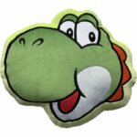 Cuscino 3D - MARIO BROS - Yoshi Face - Microfibra - 40 cm